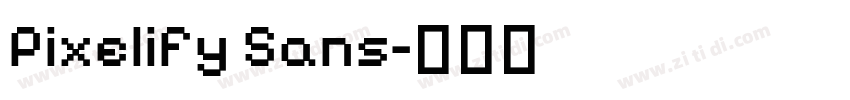 Pixelify Sans字体转换